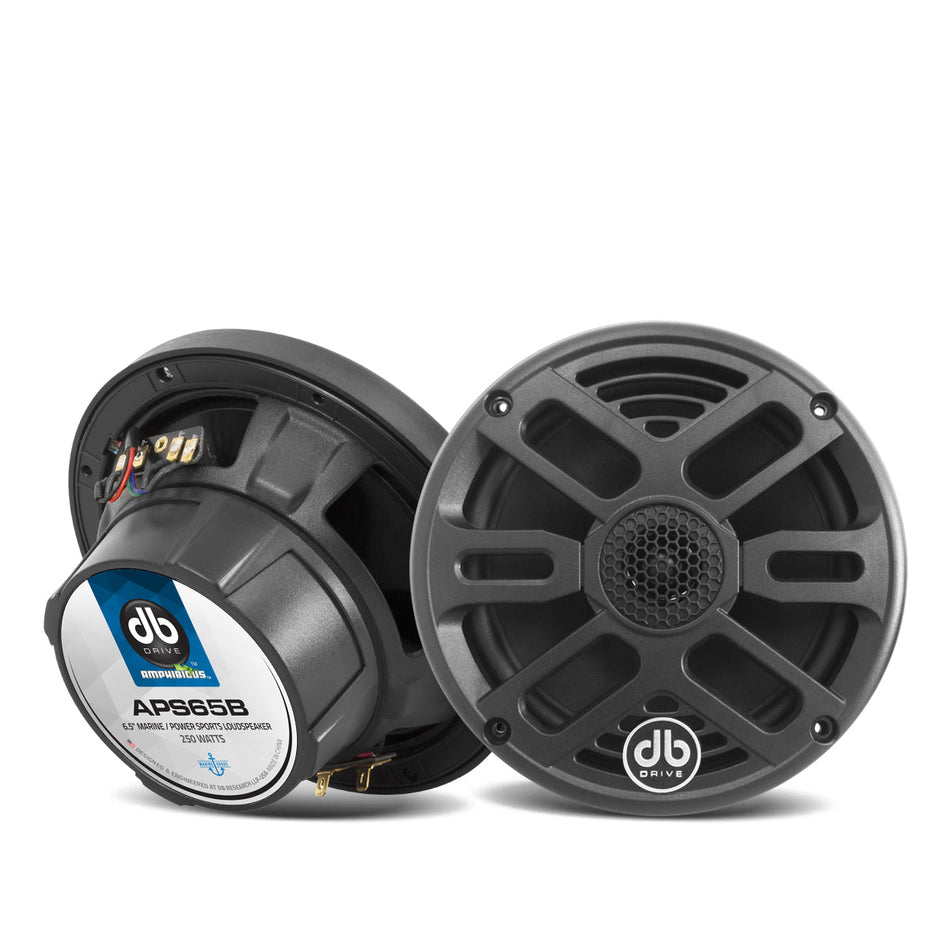 APS65B: Bocinas Marinas de 2 Vías de 6.5" (Negras) (1 Par)