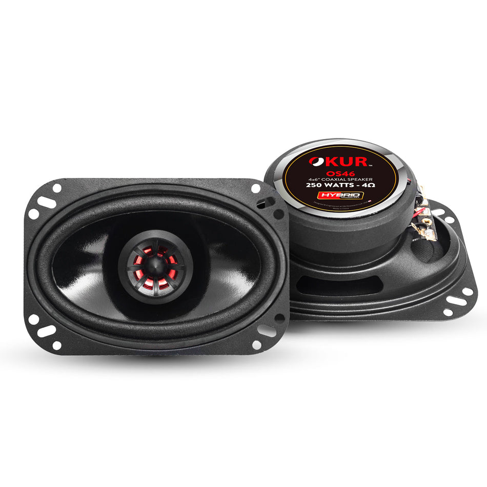 OS46 : Bocina coaxial de 4" × 6" (1 par)
