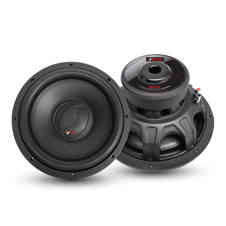 OW12 : Subwoofer de 12" con doble bobina de voz de 4 ohmios