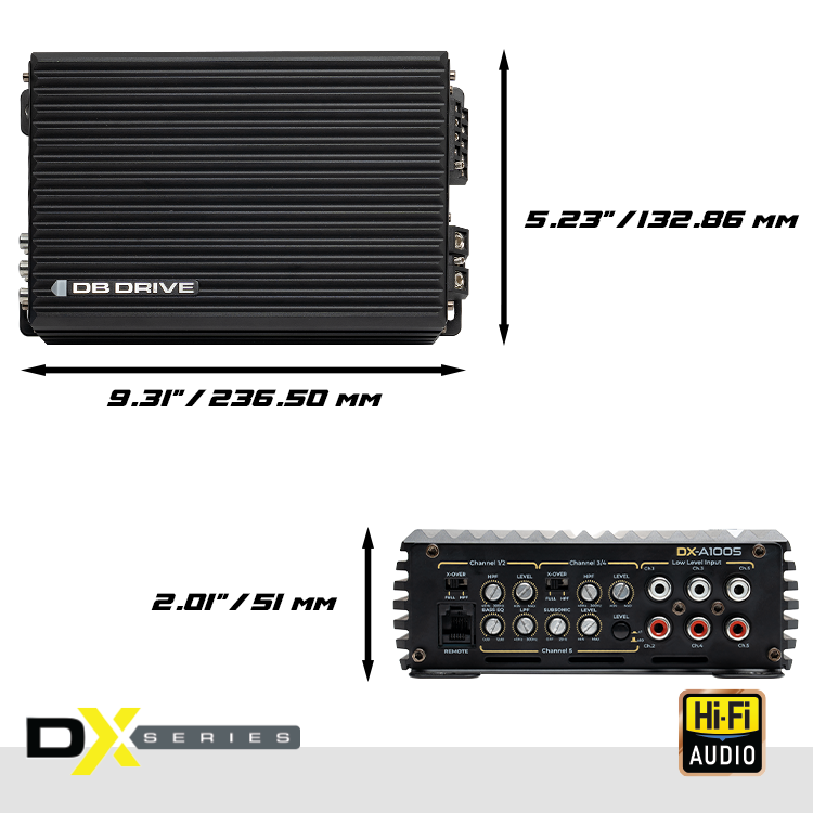 DX-A1005 : Amplificador Clase D de 5 canales