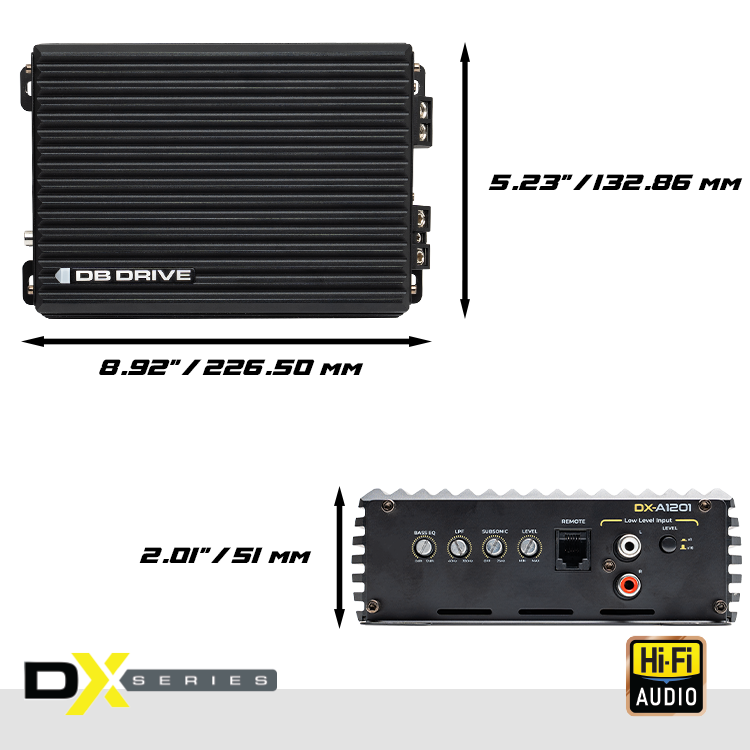 DX-A1201 : Amplificador monoblock Clase D