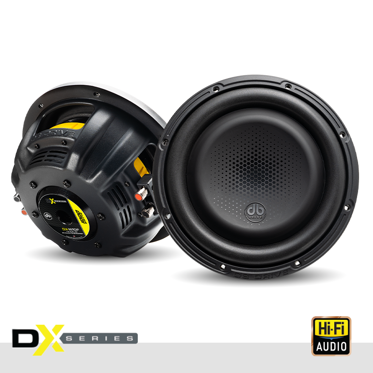 DX-W10F : Subwoofer shallow DX de 10 pulgadas, 4 ohmios