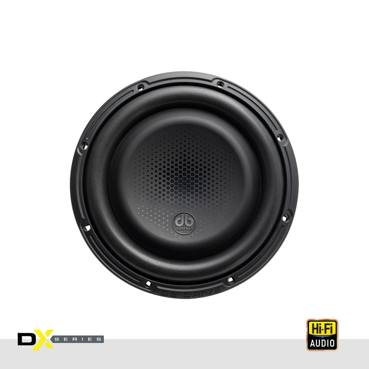 DX-W10F : Subwoofer shallow DX de 10 pulgadas, 4 ohmios