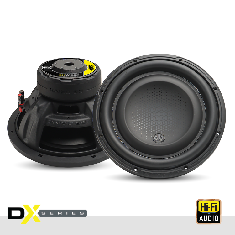 DX-W12D2 : Subwoofer DX de 12 pulgadas con doble bobina de voz de 2 ohmios