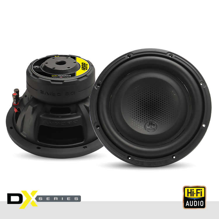 DX-W10D4 : Subwoofer DX de 10 pulgadas con doble bobina de voz de 4 ohmios