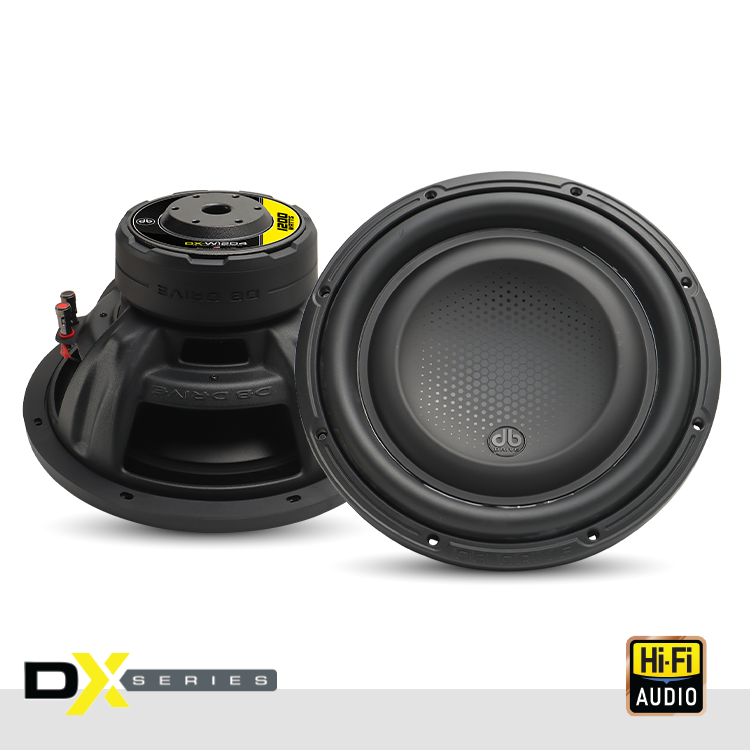 DX-W12D4 : Subwoofer DX de 12 pulgadas con doble bobina de voz de 4 ohmios