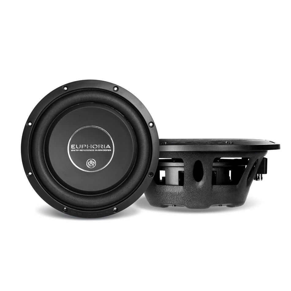 EW7 10F: Subwoofer de montaje poco profundo de 10" con doble bobina de 4 ohmios.