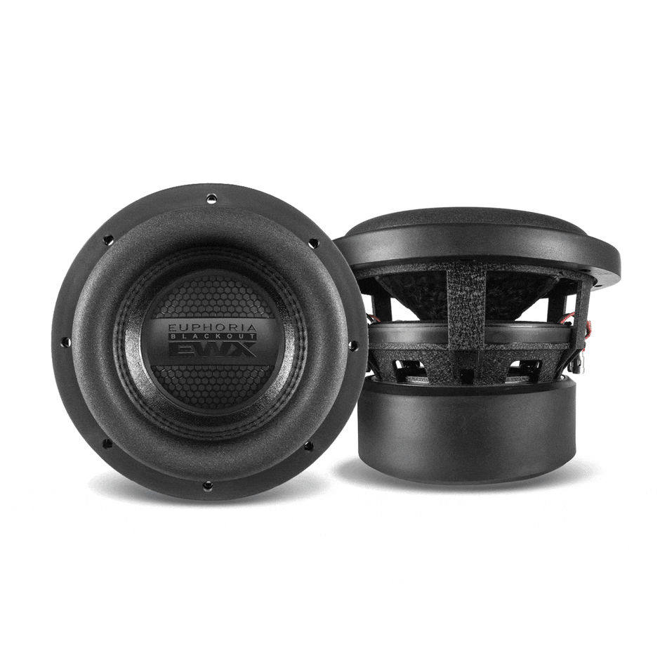 EWXB8D4: Subwoofer de 8" con doble bobina de 4 ohmios, edición Black Out.