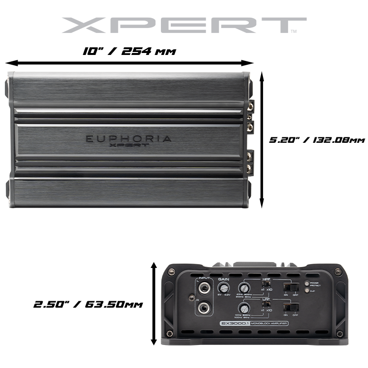 EX3000.1: Amplificador monoblock Clase D de rango completo