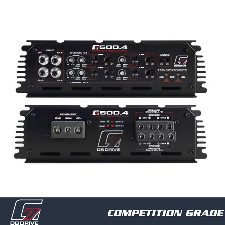 G7 500.4: Amplificador Clase D de 4 canales