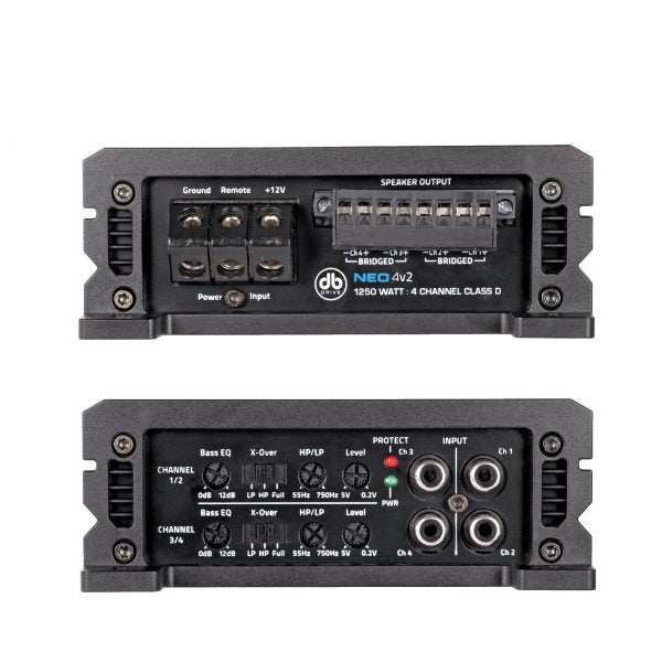 NEO4V2: Amplificador Mini Clase D de 4 canales NEO