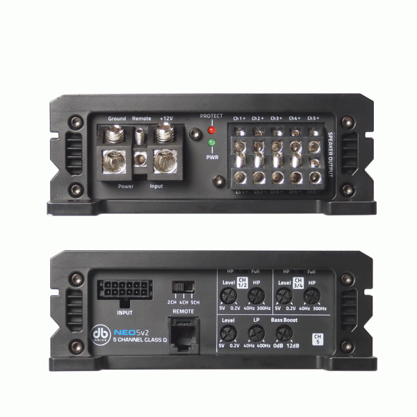NEO5V2: Amplificador Mini Clase D de 5 canales NEO