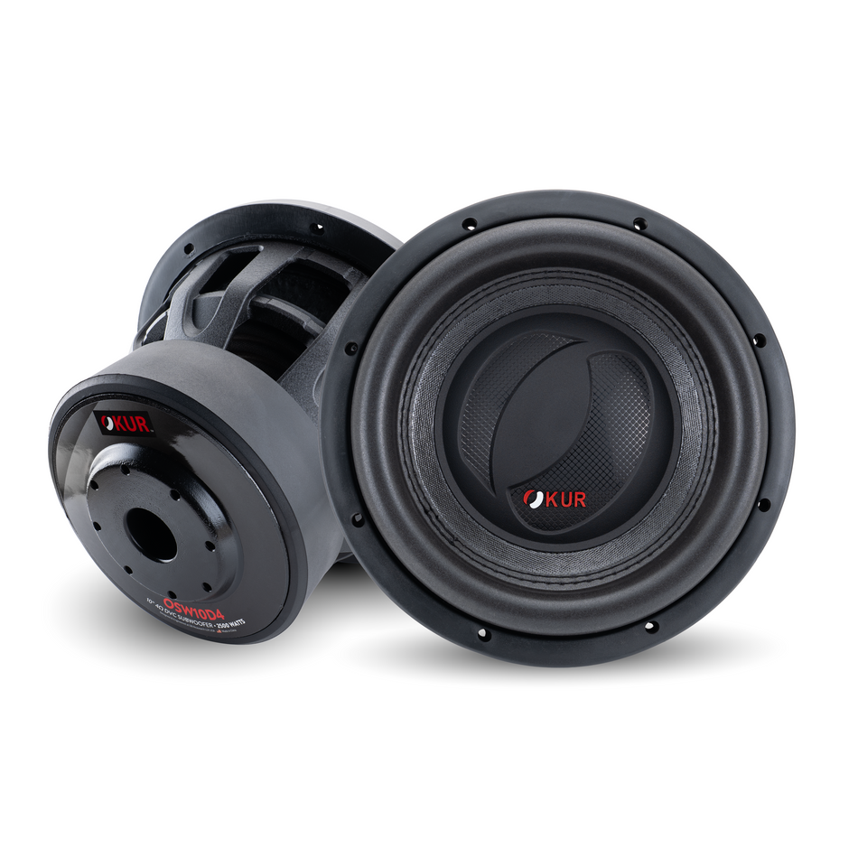 OSW10D4 : Woofer de 10" con doble bobina de 4 ohmios y canasta de aluminio fundido