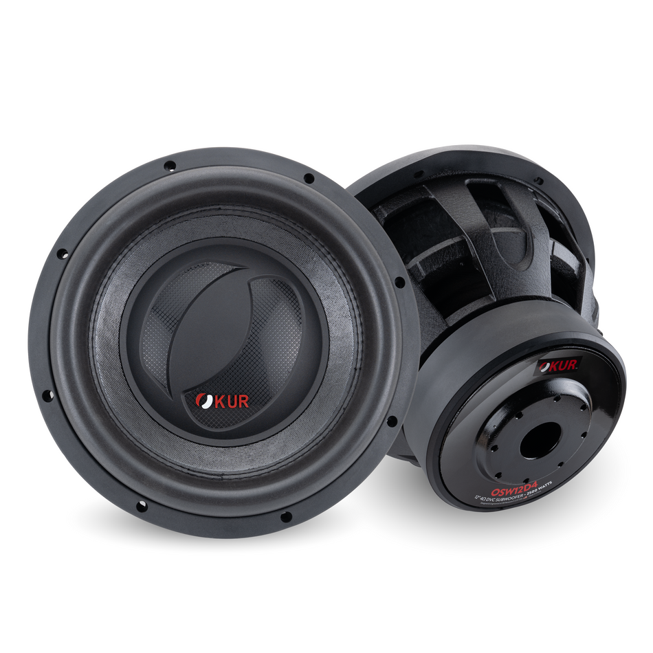 OSW12D4 : Woofer de 12" con doble bobina de 4 ohmios y canasta de aluminio fundido