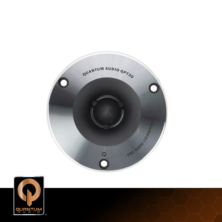 QPT3D: Tweeter de audio profesional con chasis de aluminio fundido (1 par)