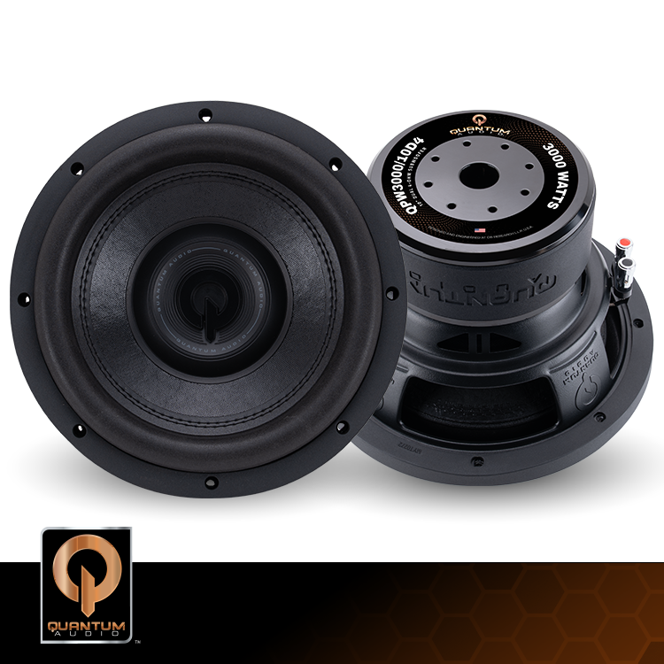 QPW3000/10D4: Subwoofer de 10 pulgadas con doble bobina de voz de 4 ohmios