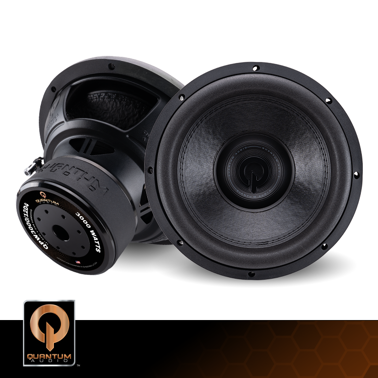 QPW3000/12D4: Subwoofer de 12 pulgadas con doble bobina de voz de 4 ohmios