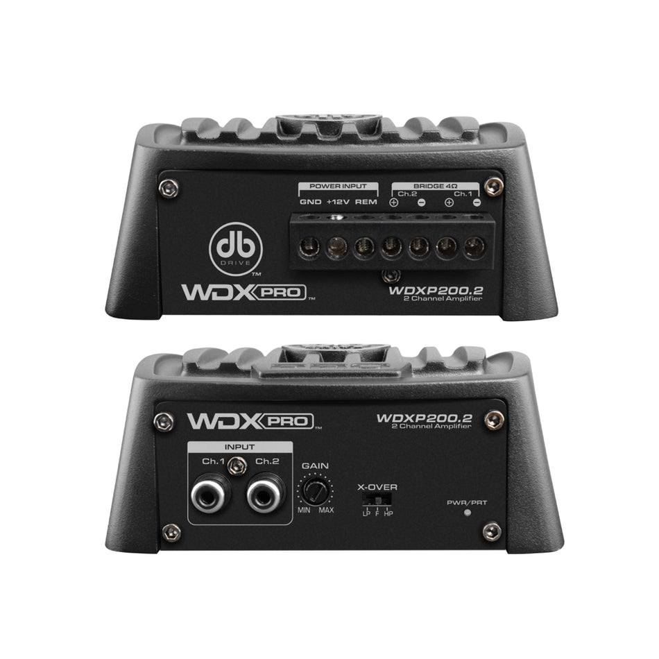 WDX P200.2 : Amplificador Clase D compacto de 2 canales para powersports