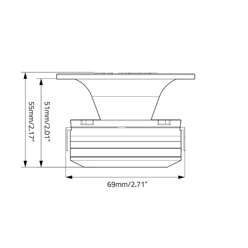 WDX1.5NTW : 1.5" Mini NEO Horn Tweeter
