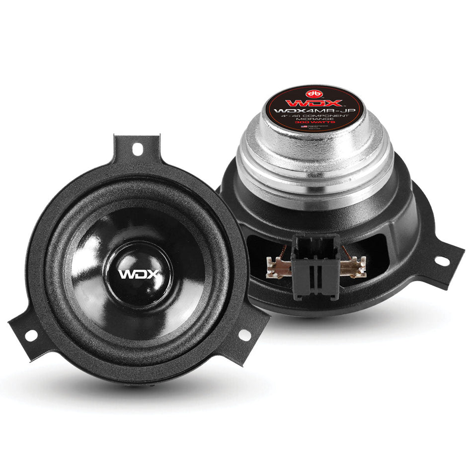 WDX4MR-JP: Rango medio NEO Moto de 4 pulgadas, compatible con montaje OEM Jeep, 1 par