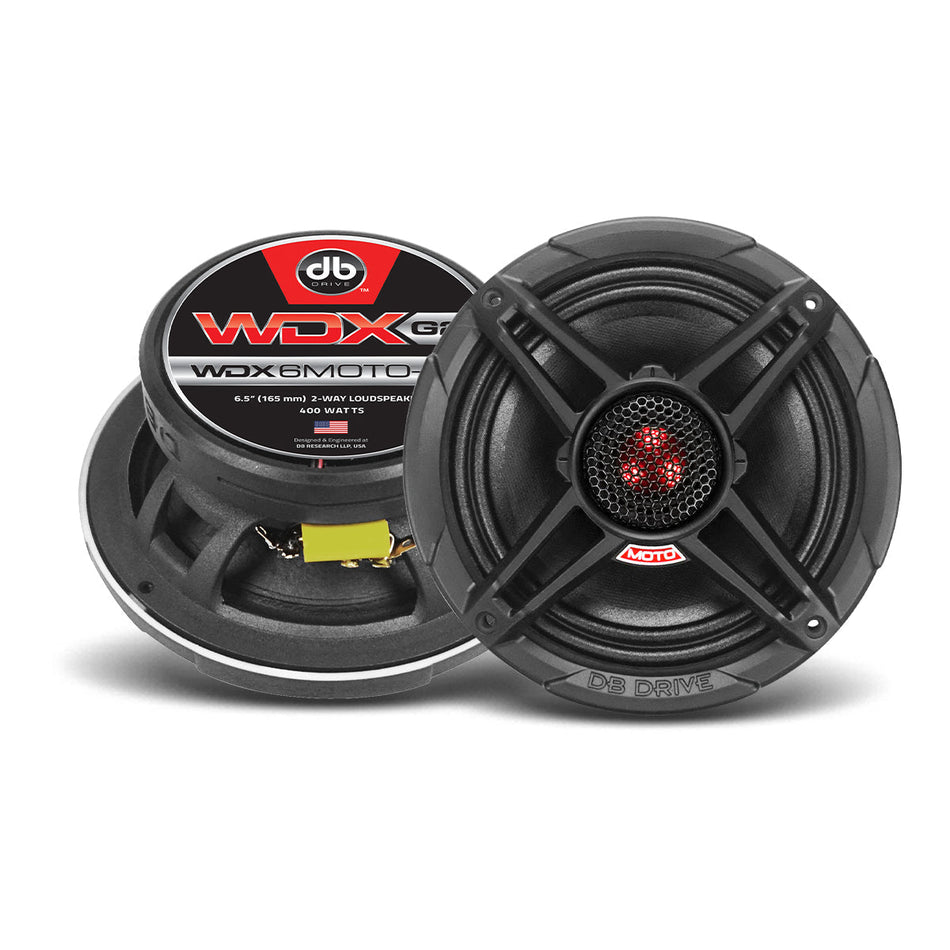 WDX6MOTO-G2: Altavoces Moto de 2 vías de 6.5 pulgadas (1 par)