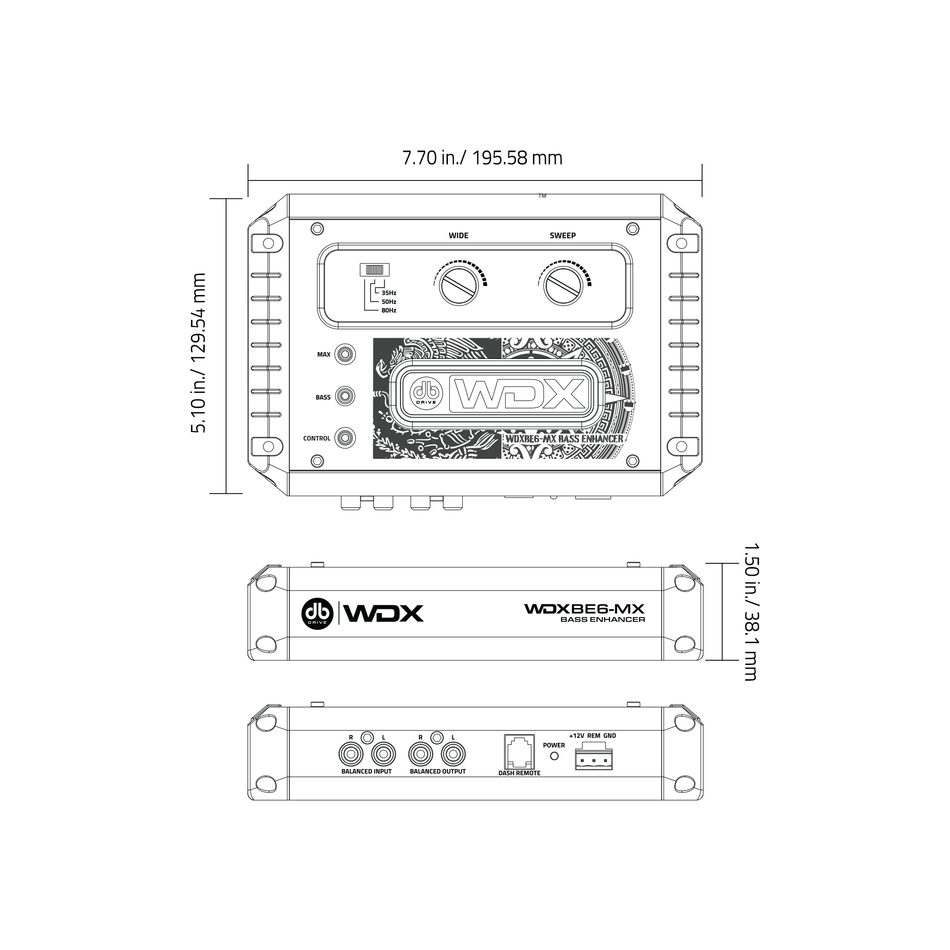 WDXBE6MX: Mejorador digital de bajos (Edición México).