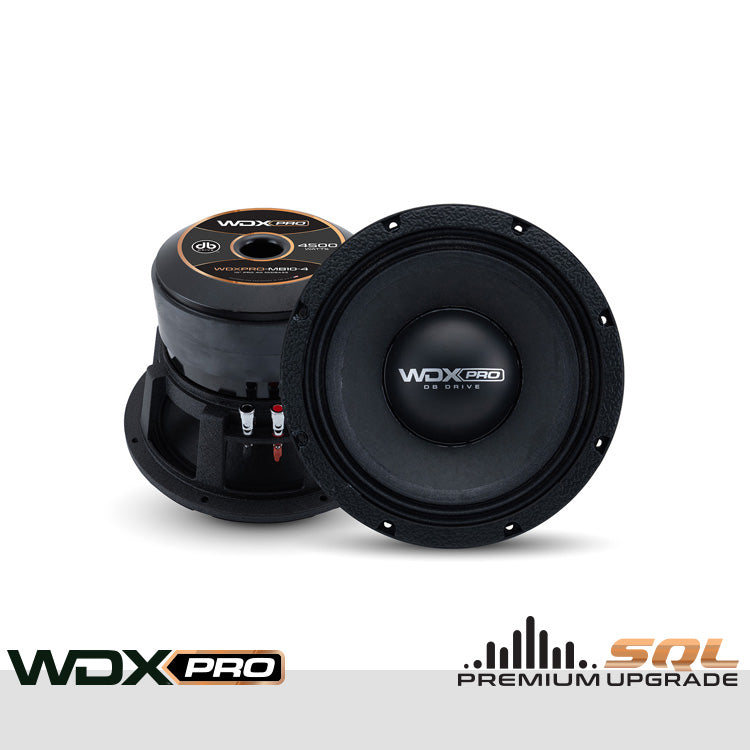 WDXPRO-MB10-4: Medio bajo de 10 pulgadas de la serie PRO