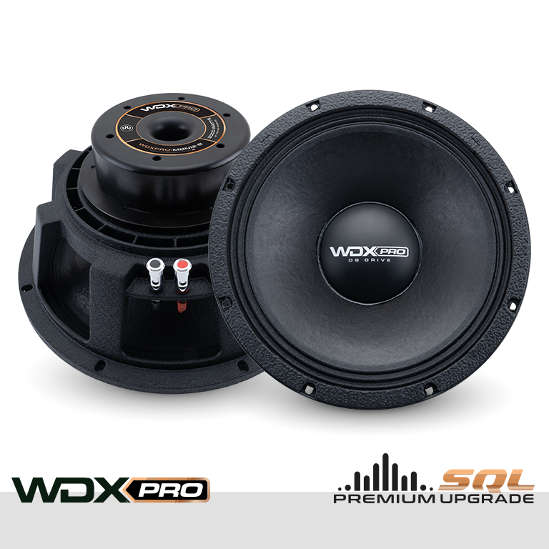 WDXPRO-MBN12-8: Medio bajo NEO de 12 pulgadas de la serie PRO (8 ohmios)