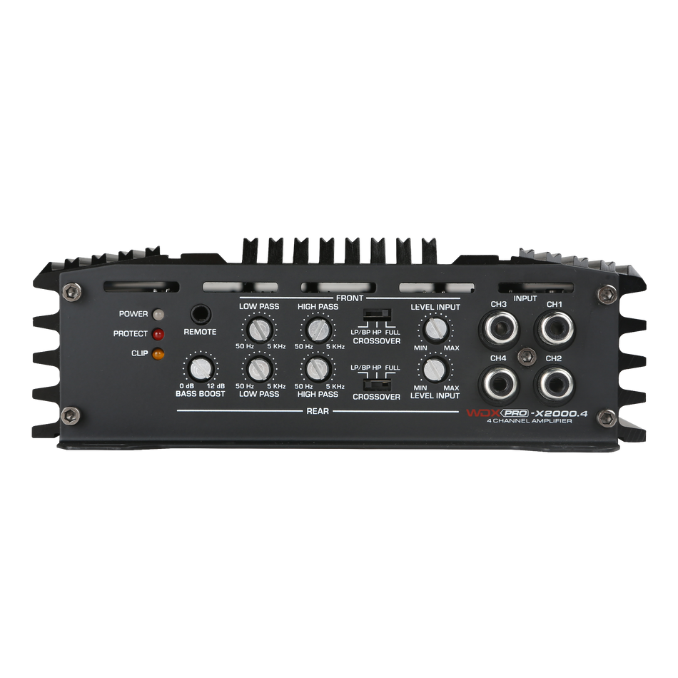 WDXPRO-X2000.4: Amplificador Clase D de 4 canales y 2000 Watts