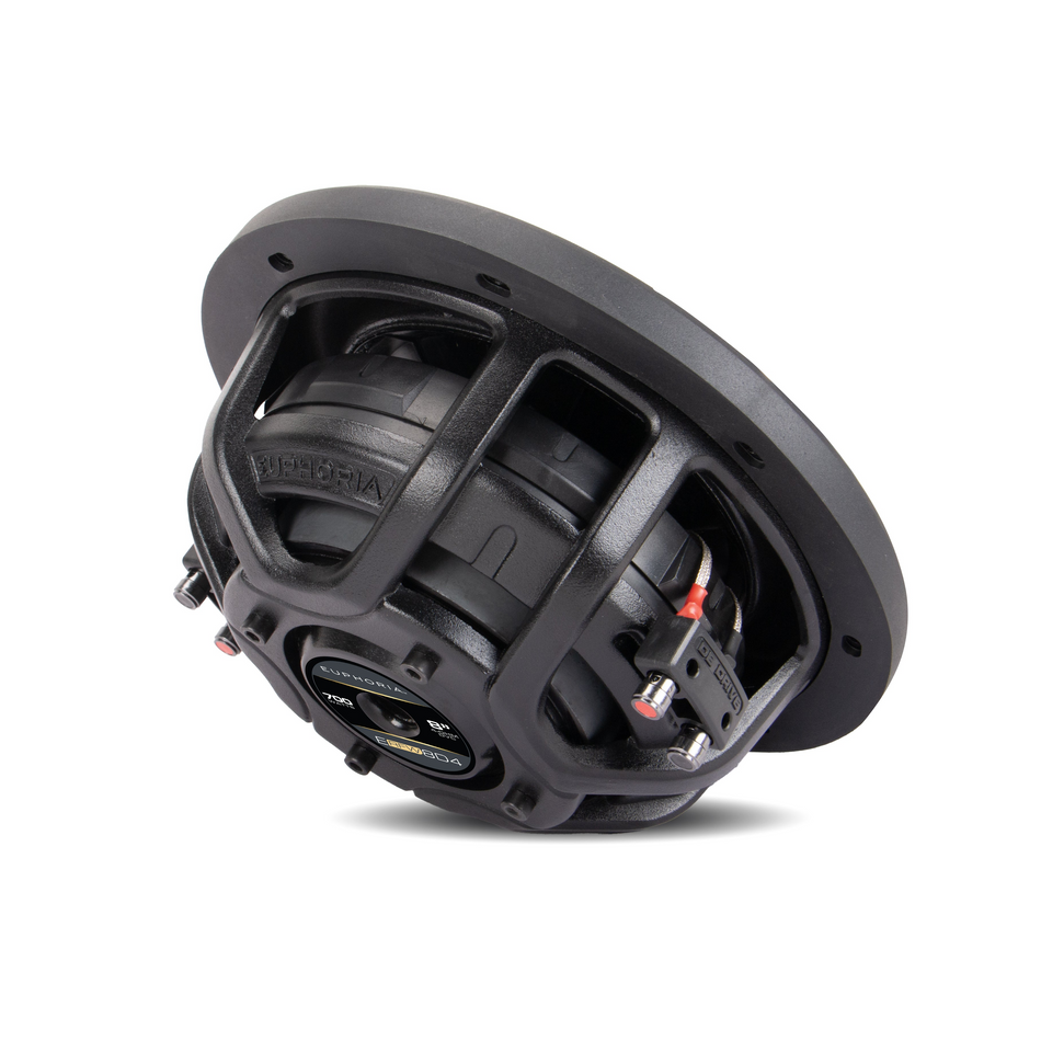 ERFW8D4 : Subwoofer de perfil delgado de 8" con canasta de aluminio fundido y doble bobina de voz de 4 Ω