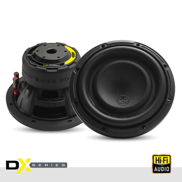 DX-W8D4 : DX 8" Dual 4-Ohm Subwoofer
